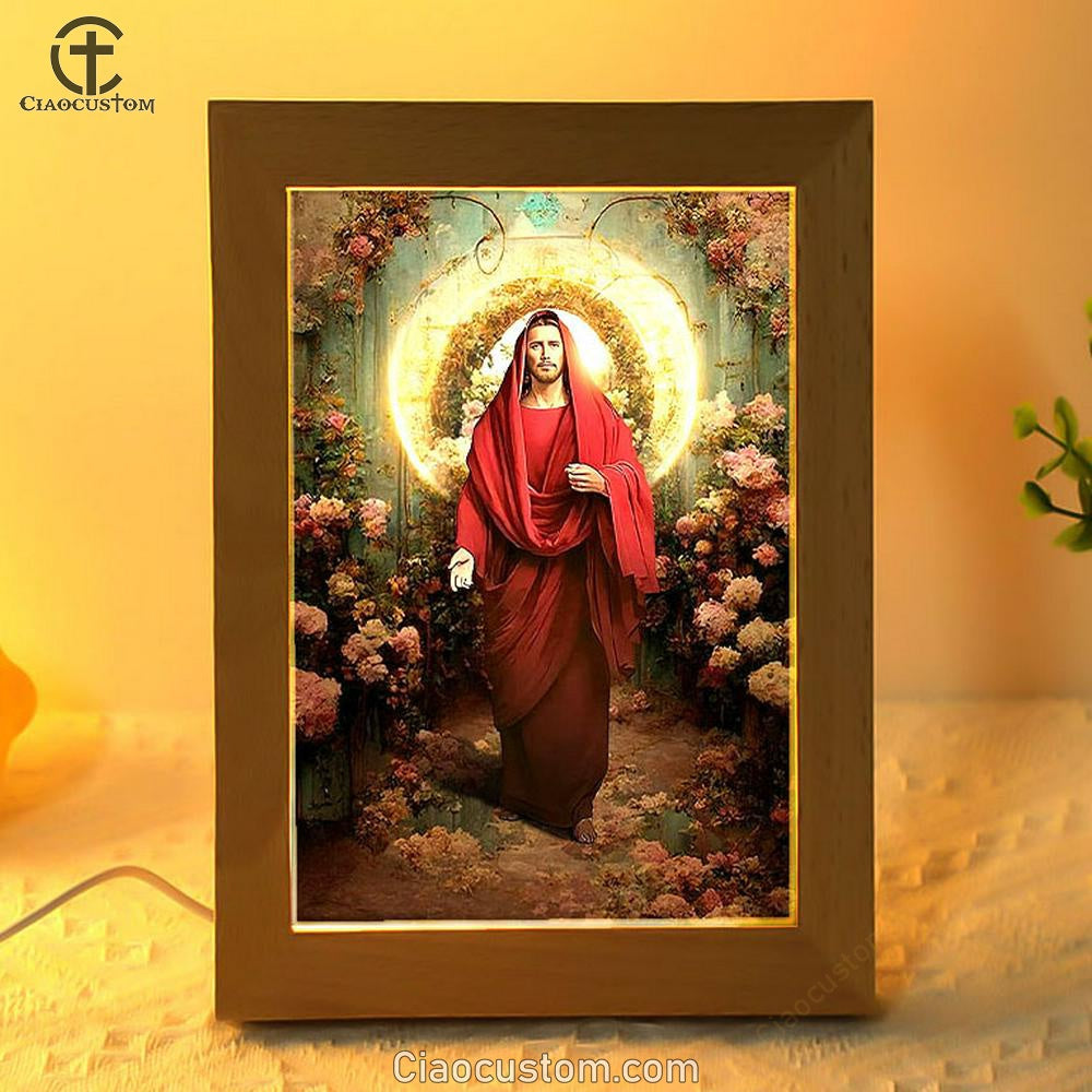 Jesus In His Majesty And Power Frame Lamp Pictures - Jesus Art Prints - Jesus Art - Christian Home Decor
