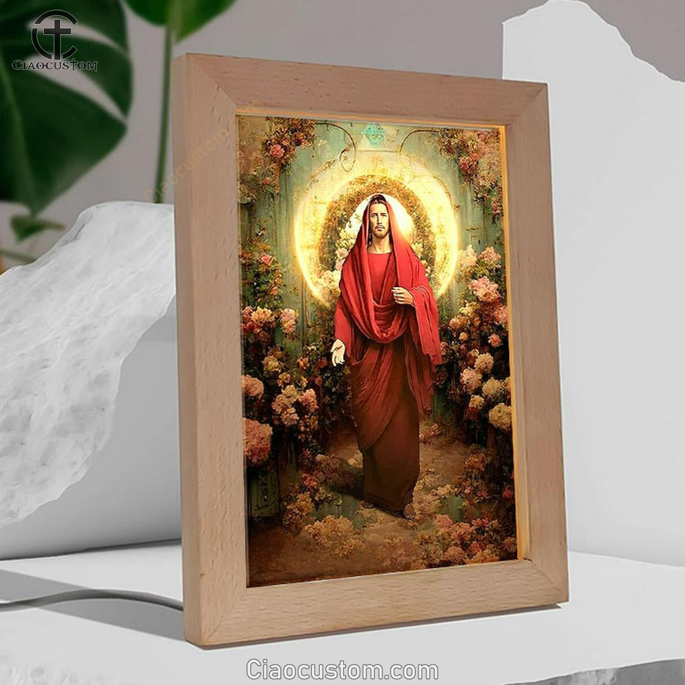 Jesus In His Majesty And Power Frame Lamp Pictures - Jesus Art Prints - Jesus Art - Christian Home Decor