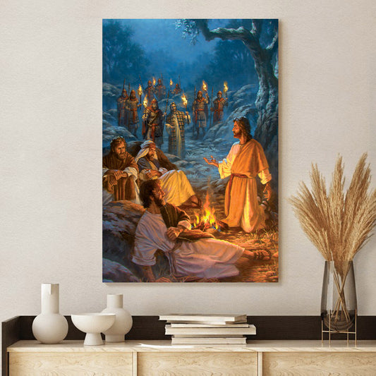 Jesus In The Garden Canvas Picture - Jesus Christ Canvas Art - Christian Wall Canvas