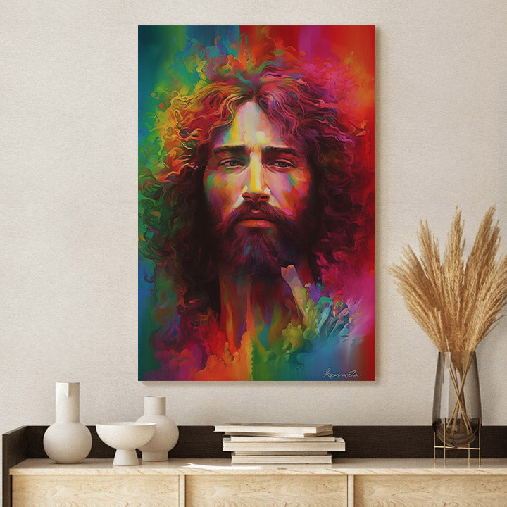 Jesus In The Painting - Canvas Pictures - Jesus Christ Canvas - Christian Wall Art