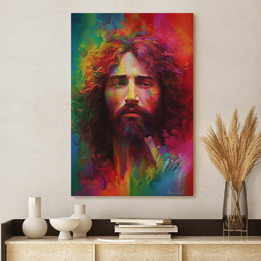 Jesus In The Painting - Canvas Pictures - Jesus Christ Canvas - Christian Wall Art