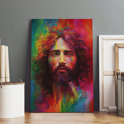 Jesus In The Painting - Canvas Pictures - Jesus Christ Canvas - Christian Wall Art