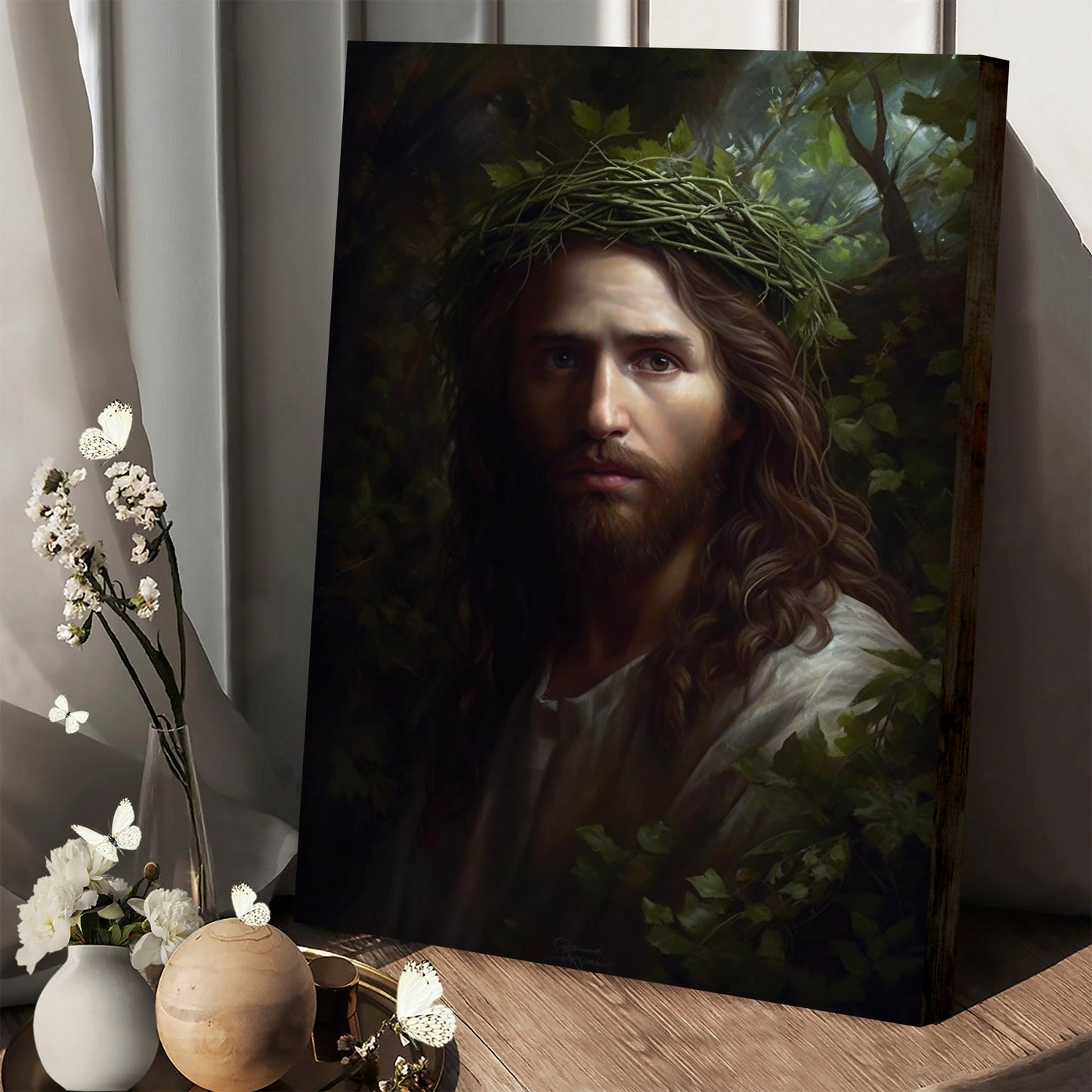 Jesus In The Tree 1 - Canvas Picture - Jesus Christ Canvas - Christian Wall Art