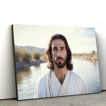 Jesus In White - Jesus Portrait - Jesus Canvas Pictures - Christian Wall Art