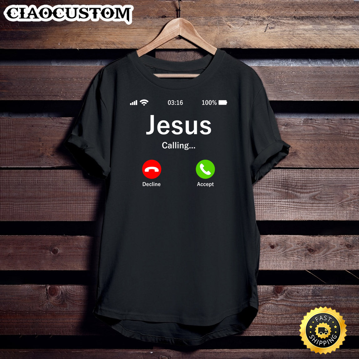 Jesus Is Calling - Longsleeve - Christian Shirt