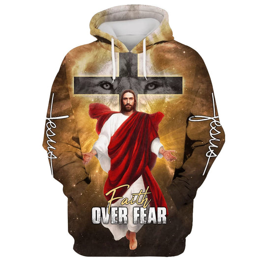 Jesus Is Coming Soon - Faith Over Fear Hoodie - Men & Women Christian Hoodie - 3D Printed Hoodie