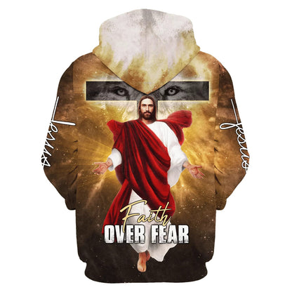 Jesus Is Coming Soon - Faith Over Fear Hoodie - Men & Women Christian Hoodie - 3D Printed Hoodie