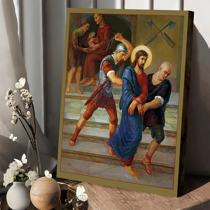 Jesus Is Condemned To Death Canvas Pictures - Christian Canvas Wall Decor - Religious Wall Art Canvas