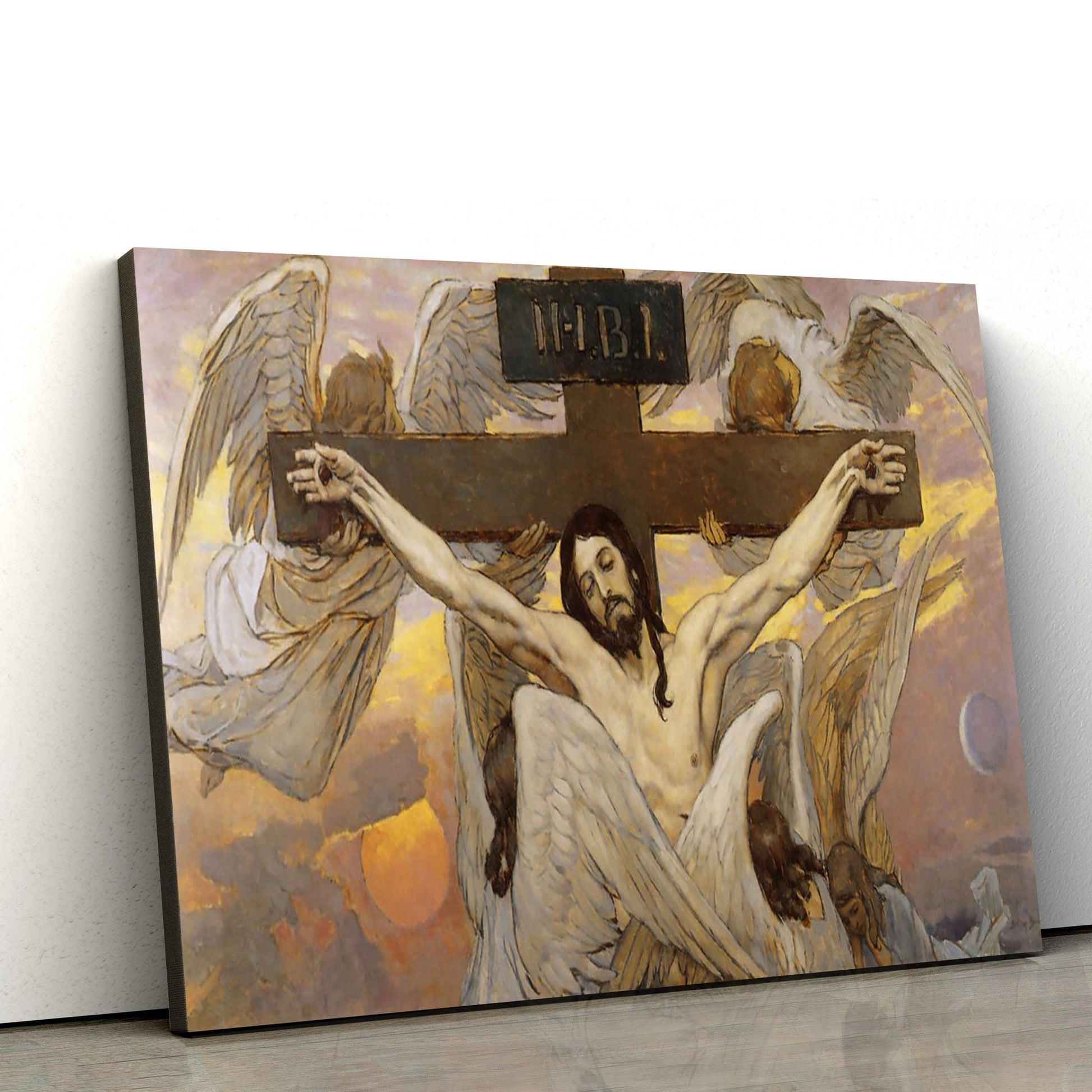 Jesus Is Crucified - Jesus Canvas Wall Art - Christian Wall Art