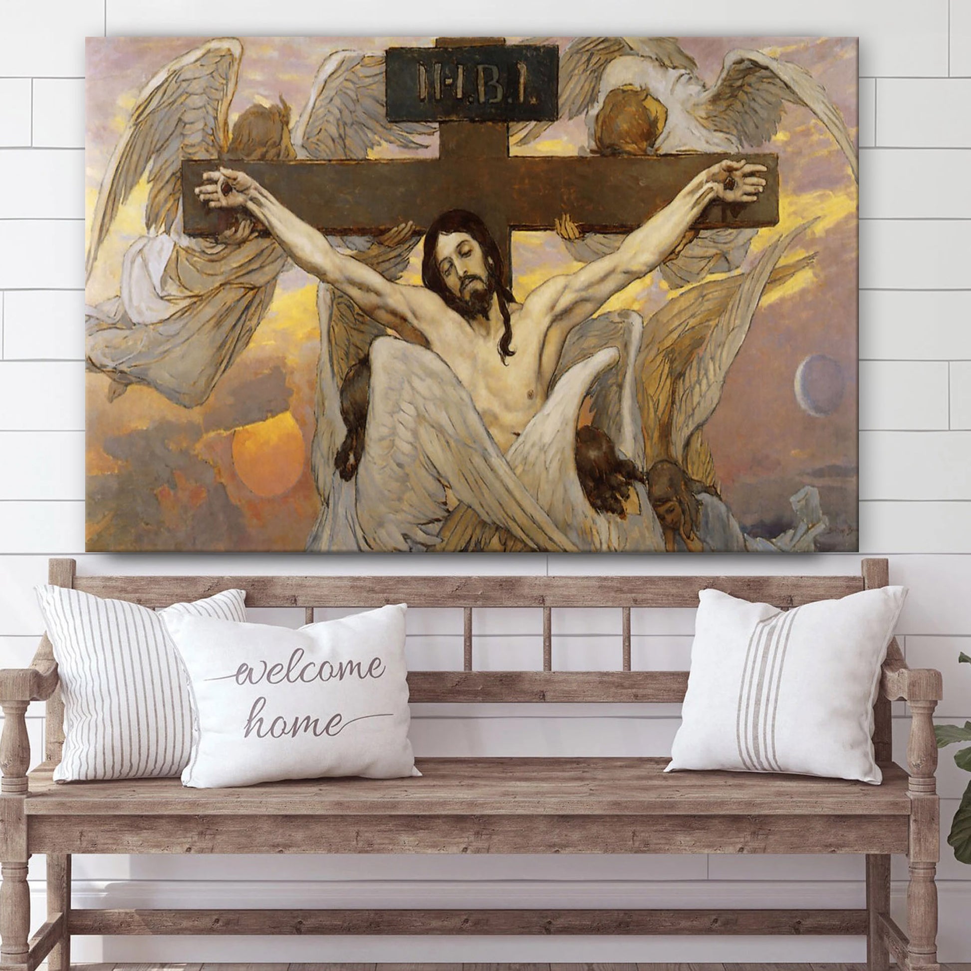 Jesus Is Crucified - Jesus Canvas Wall Art - Christian Wall Art