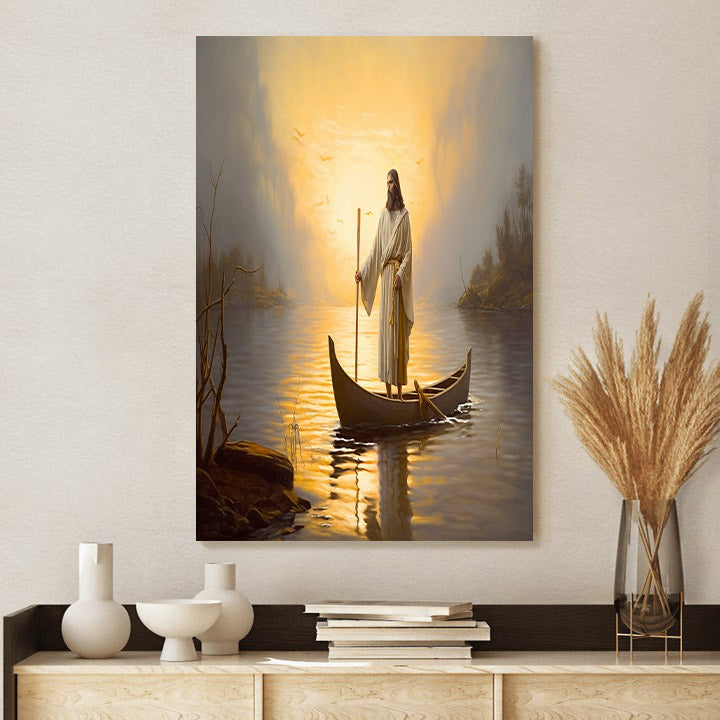Jesus Is Holding An Ax - Canvas Picture - Jesus Christ Canvas - Christian Wall Art