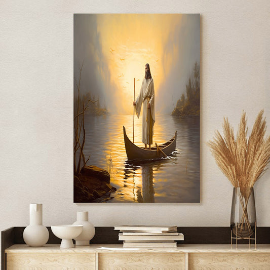 Jesus Is Holding An Ax - Canvas Picture - Jesus Christ Canvas - Christian Wall Art