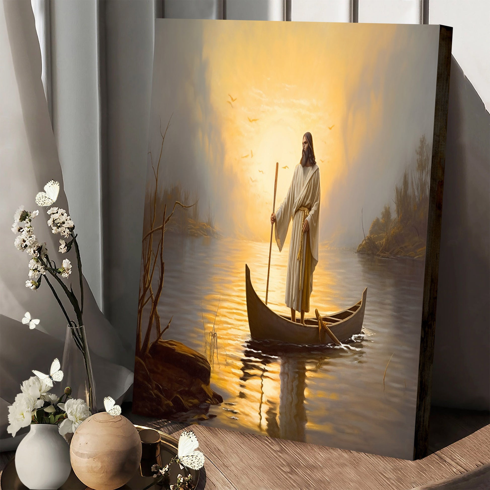 Jesus Is Holding An Ax - Canvas Picture - Jesus Christ Canvas - Christian Wall Art