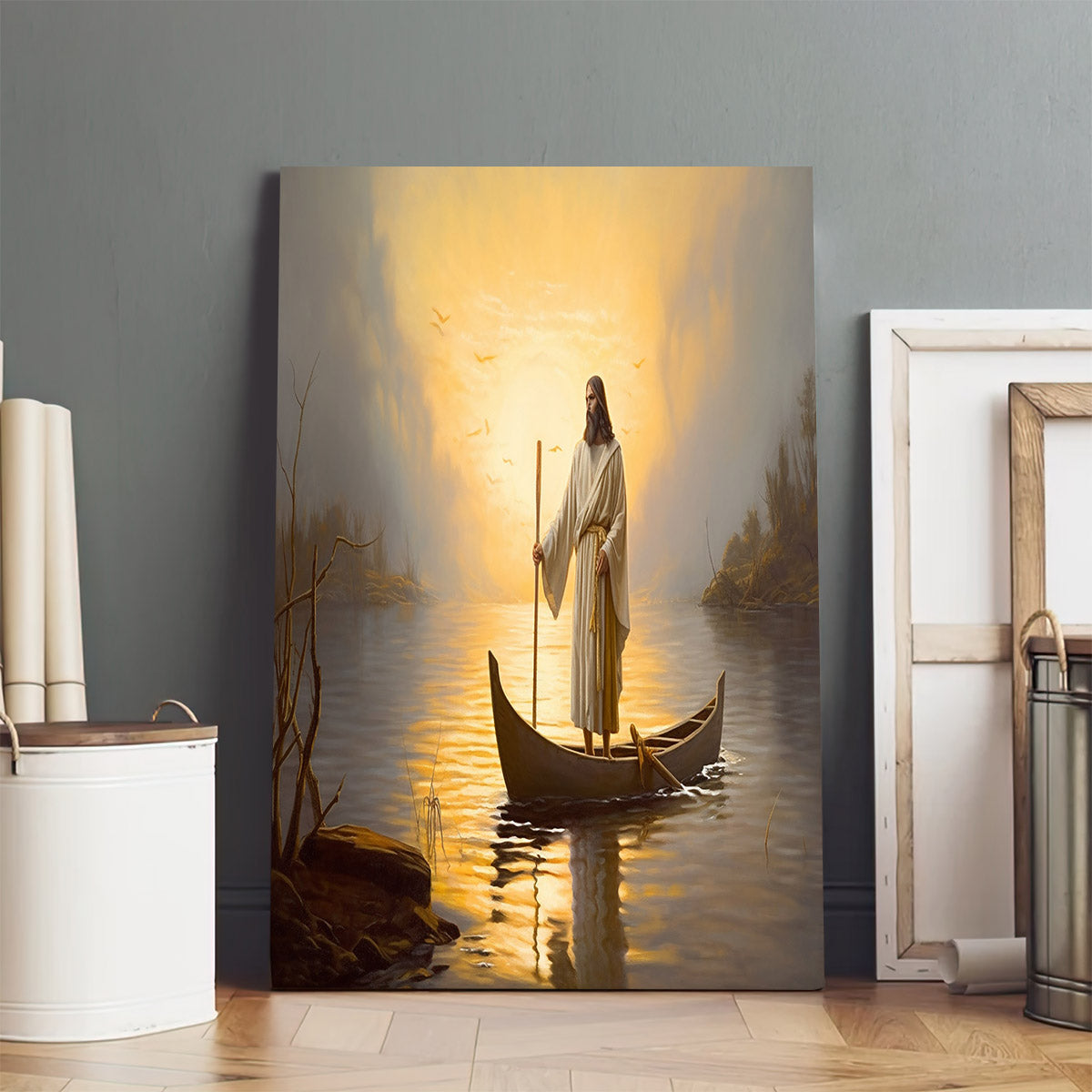 Jesus Is Holding An Ax - Canvas Picture - Jesus Christ Canvas - Christian Wall Art