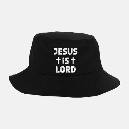 Jesus Is Lord Cross Graphic Christian Woman?ÇÖs Men Girls Bucket Hat
