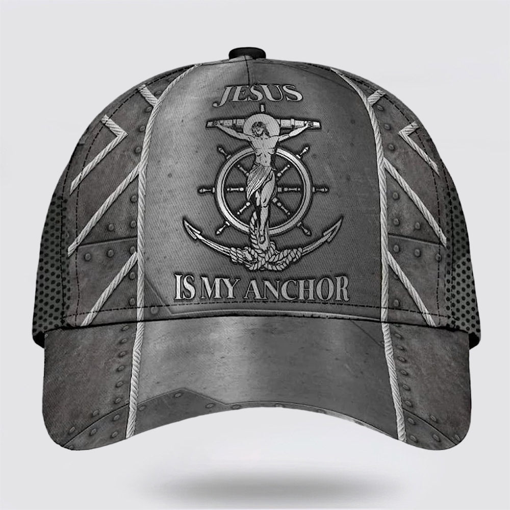Jesus Is My Anchor Baseball Cap - Christian Hats for Men and Women