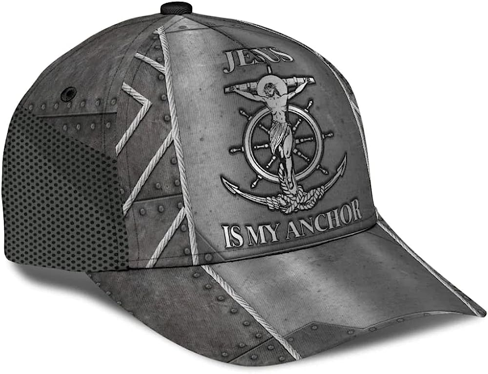 Jesus Is My Anchor Baseball Cap - Christian Hats for Men and Women