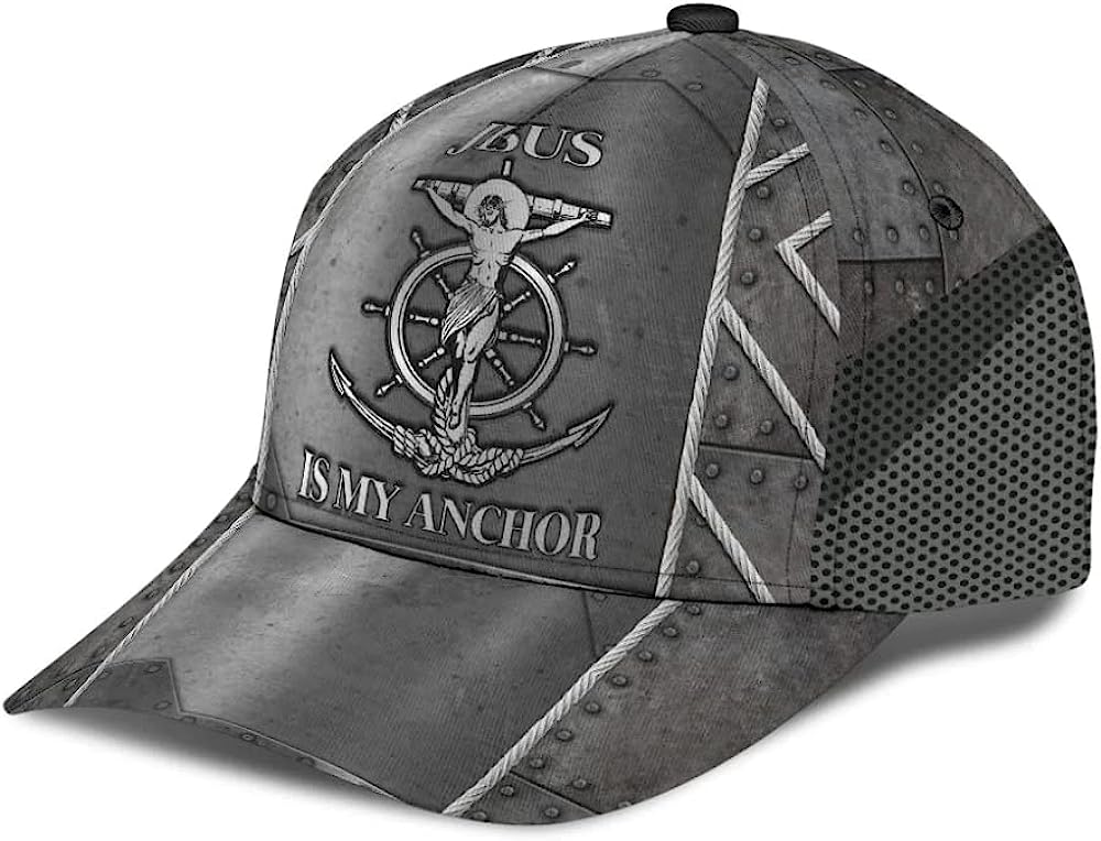Jesus Is My Anchor Baseball Cap - Christian Hats for Men and Women