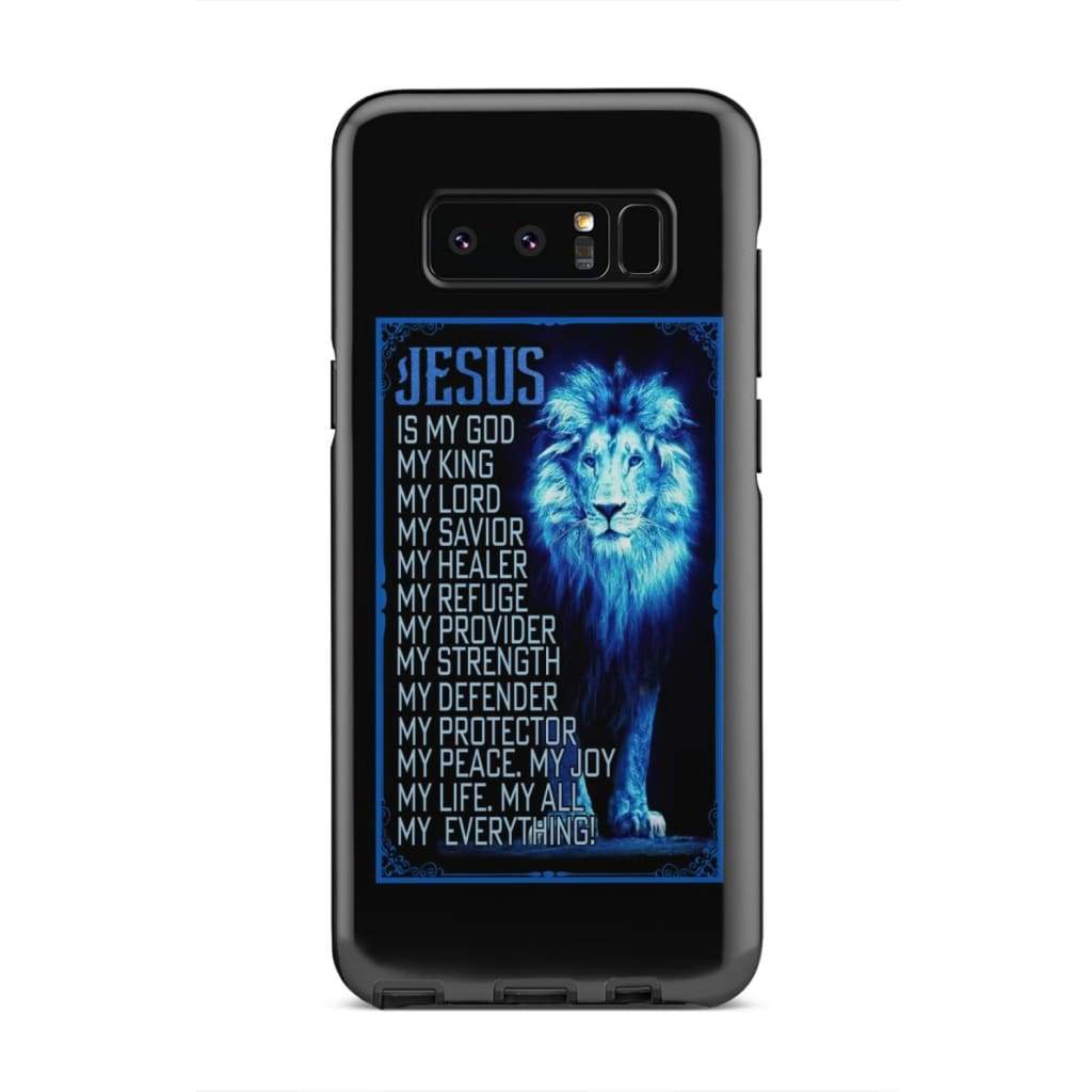 Jesus Is My God My King My Lord My Savior - Lion Of Judah Phone Case - Inspirational Bible Scripture iPhone Cases