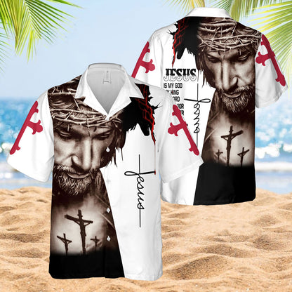 Jesus Is My God My Life All My Everything Hawaiian Shirt - Christian Hawaiian Shirts For Men & Women