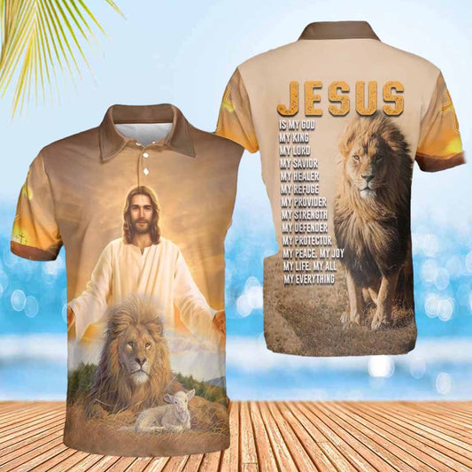 Jesus Is My God Polo Shirts - Christian Shirt For Men And Women