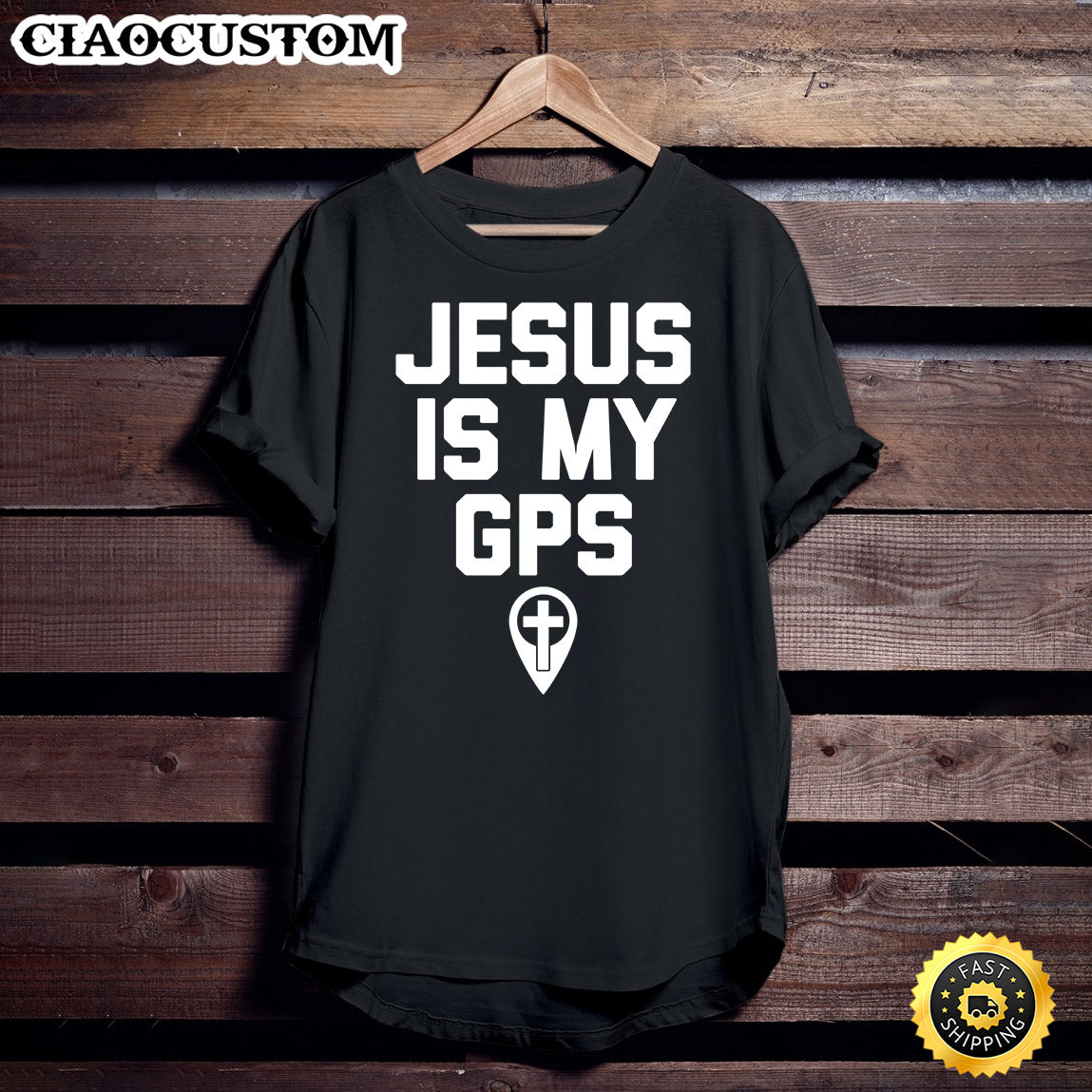 Jesus Is My Gps Funny Catholic Christian Religious Jesus Unisex T Shirt - Men Women T-Shirts