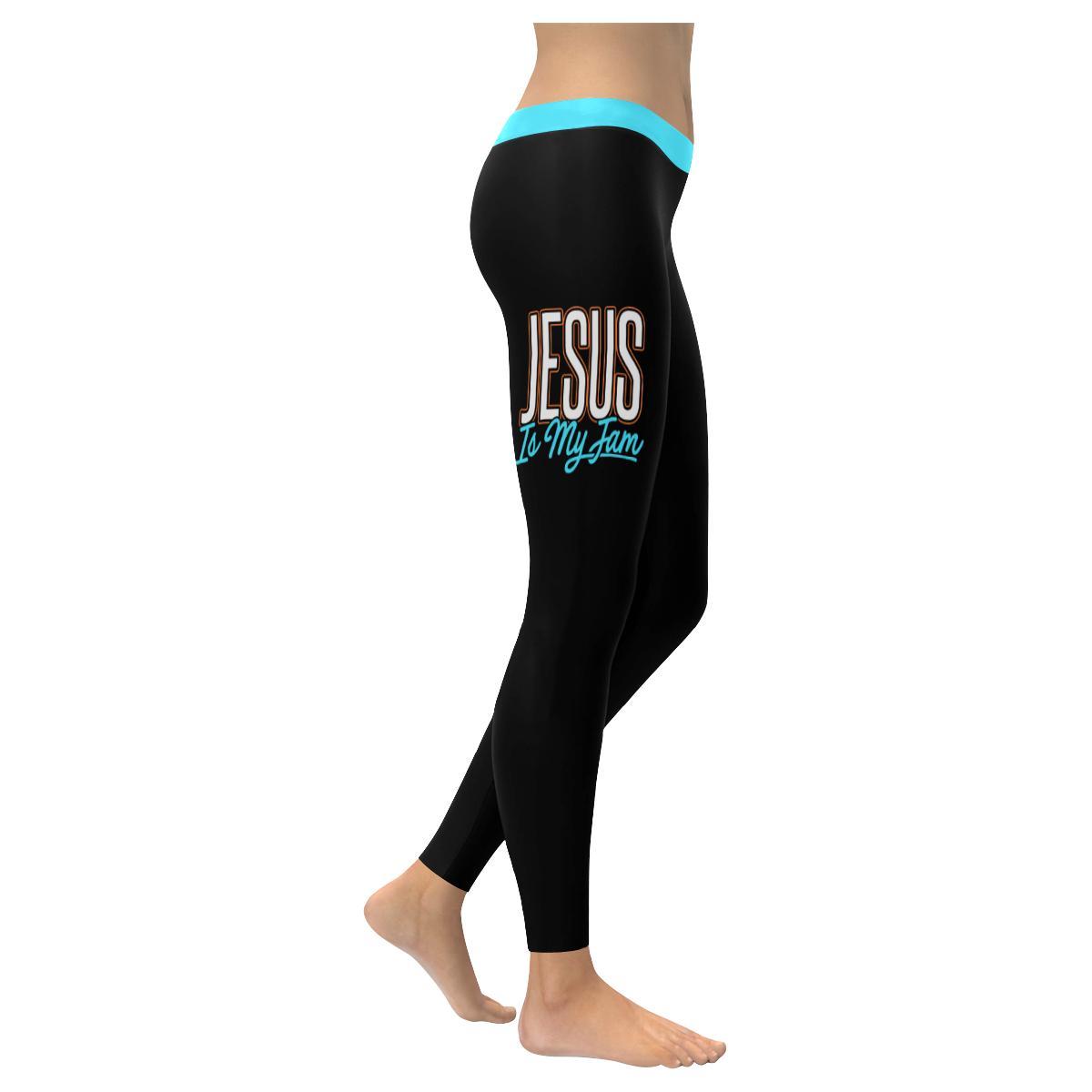 Jesus Is My Jam Soft Leggings For Women - Christian Leggings For Women