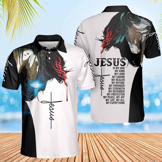 Jesus Is My Lord My Everything Polo Shirts - Christian Shirt For Men And Women