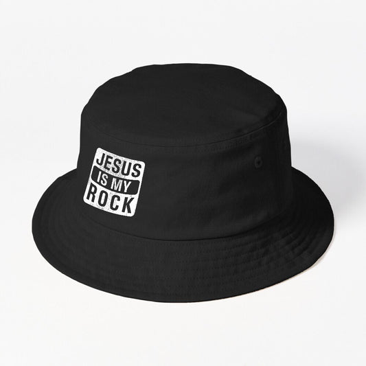 Jesus Is My Rock Christian Religious Bucket Hat