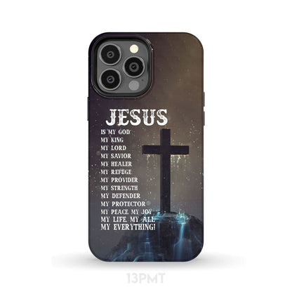 Jesus Is My Savior - Jesus Hands - Christian Phone Case - Inspirational Bible Scripture iPhone Cases