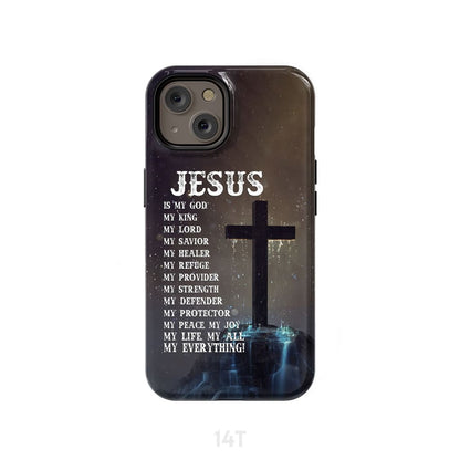 Jesus Is My Savior - Jesus Hands - Christian Phone Case - Inspirational Bible Scripture iPhone Cases