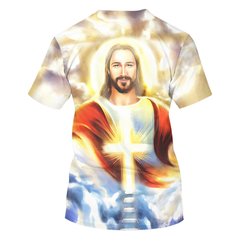 Jesus Is My Savior Cross 3d All Over Print Shirt - Christian 3d Shirts For Men Women