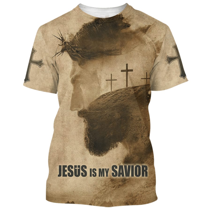 Jesus Is My Savior Cross 3d Shirts - Christian T Shirts For Men And Women