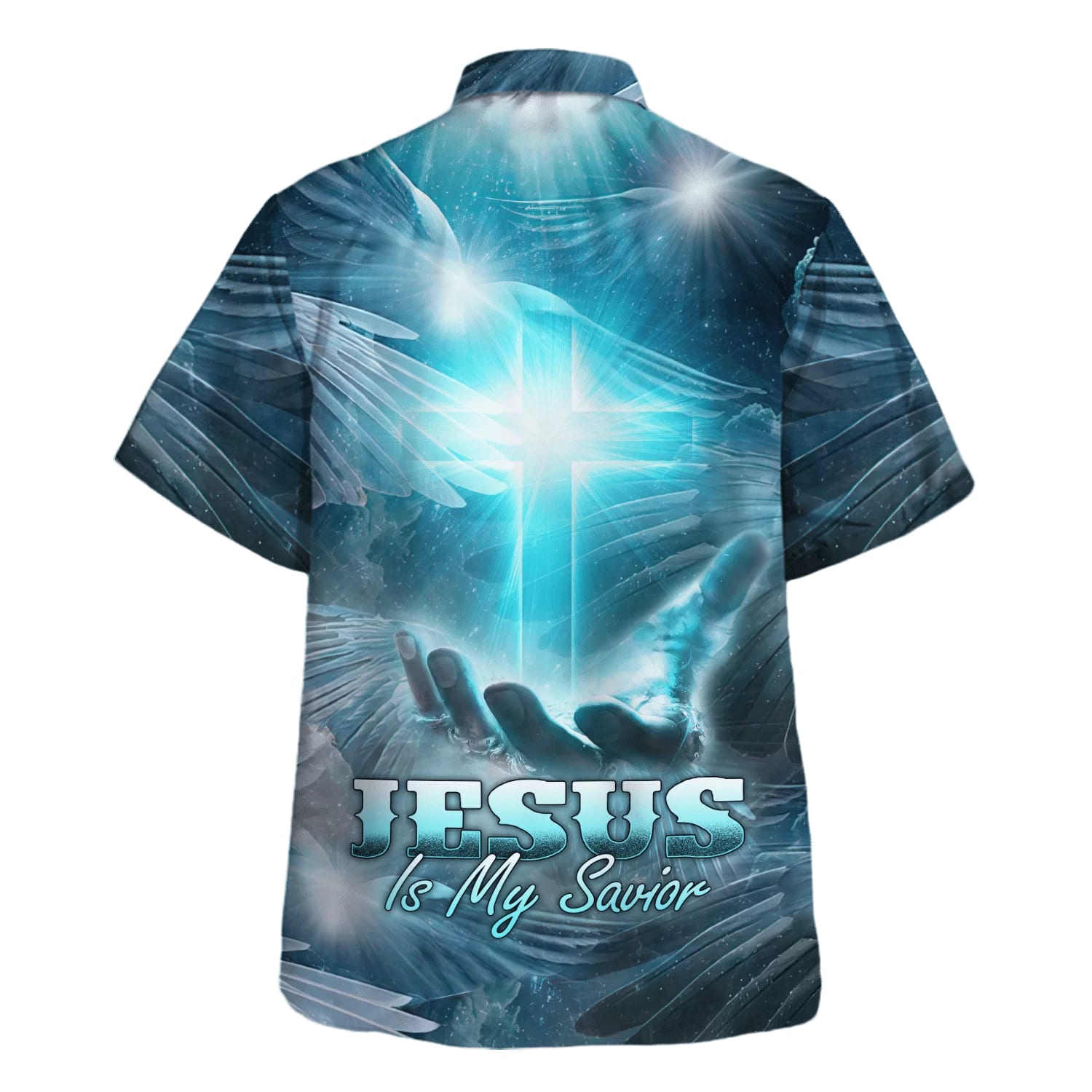 Jesus Is My Savior Cross Hawaiian Shirt - Christian Hawaiian Shirt - Best Hawaiian Shirts