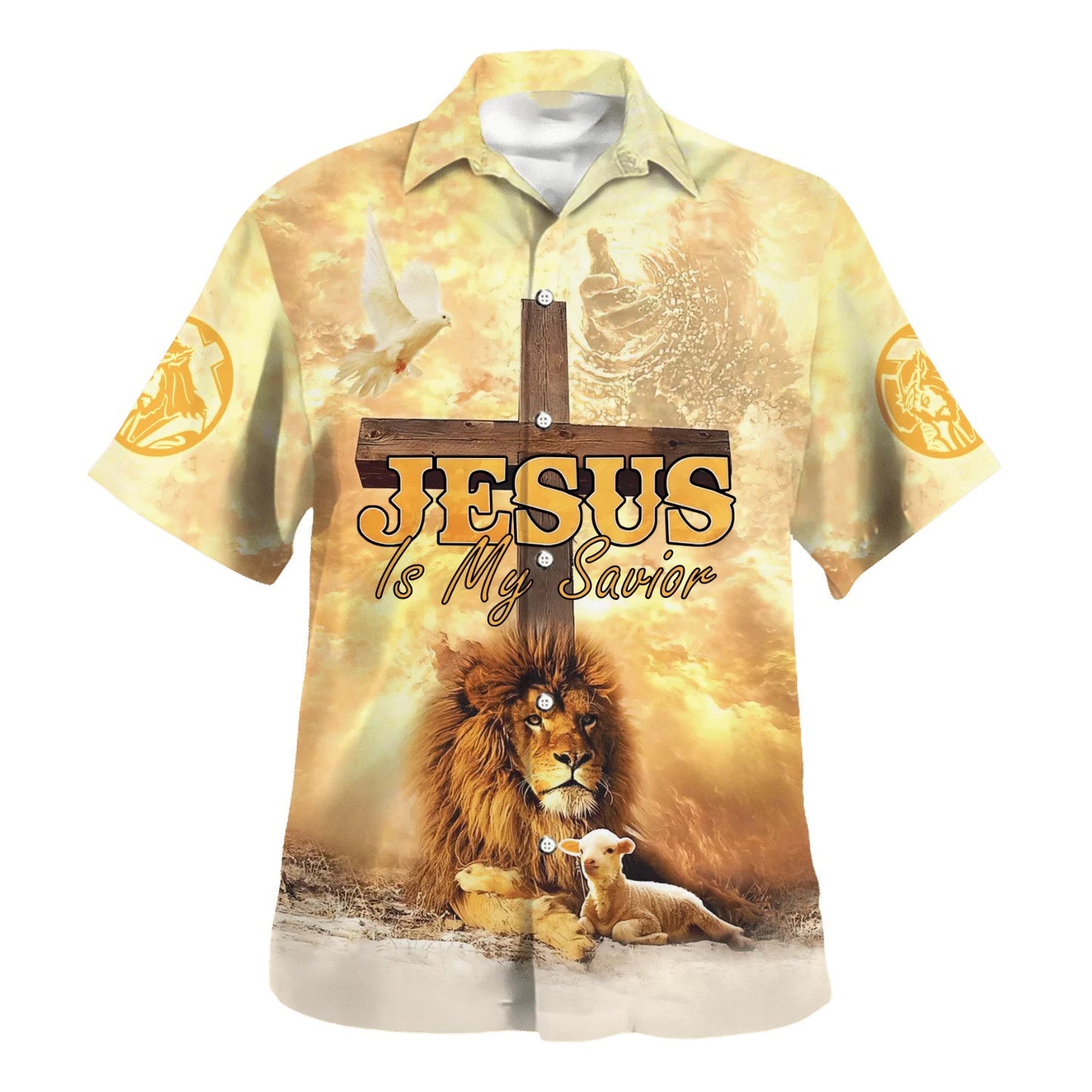 Jesus Is My Savior Cross Hawaiian Shirt - Christian Hawaiian Shirt - Religious Hawaiian Shirts