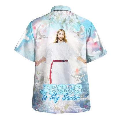 Jesus Is My Savior Hawaiian Shirt - Christ Open Arms Hawaiian Shirts For Men & Women - Christian Hawaiian Shirt - Hawaiian Summer Shirts
