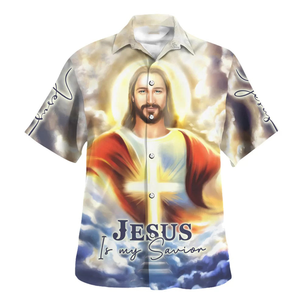 Jesus Is My Savior Hawaiian Shirt - Christian Hawaiian Shirt - Religious Hawaiian Shirts