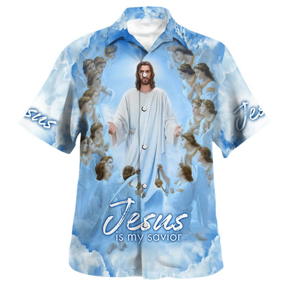 Jesus Is My Savior Hawaiian Shirts For Men & Women - Christian Hawaiian Shirt - Hawaiian Summer Shirts