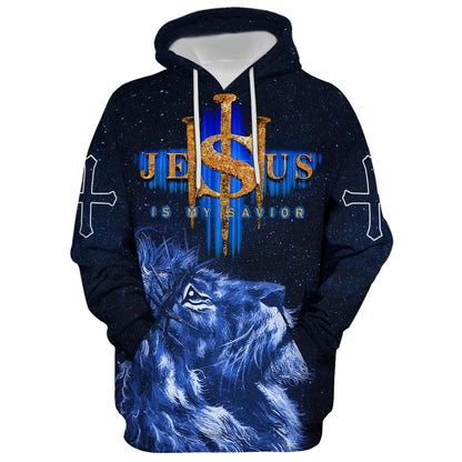 Jesus Is My Savior Hoodie - Men & Women Christian Hoodie - 3D Printed Hoodie