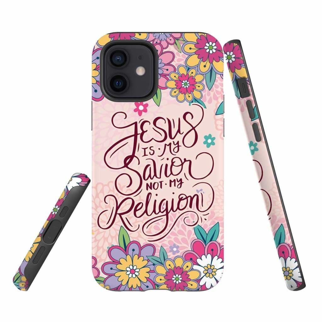 Jesus Is My Savior Not My Religion Christian Phone Case - Jesus Phone Cases - Inspirational Bible Scripture iPhone Cases