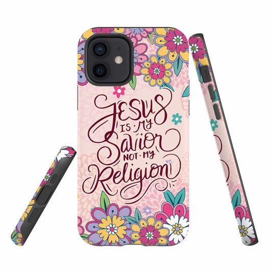 Jesus Is My Savior Not My Religion Christian Phone Case - Jesus Phone Cases - Inspirational Bible Scripture iPhone Cases