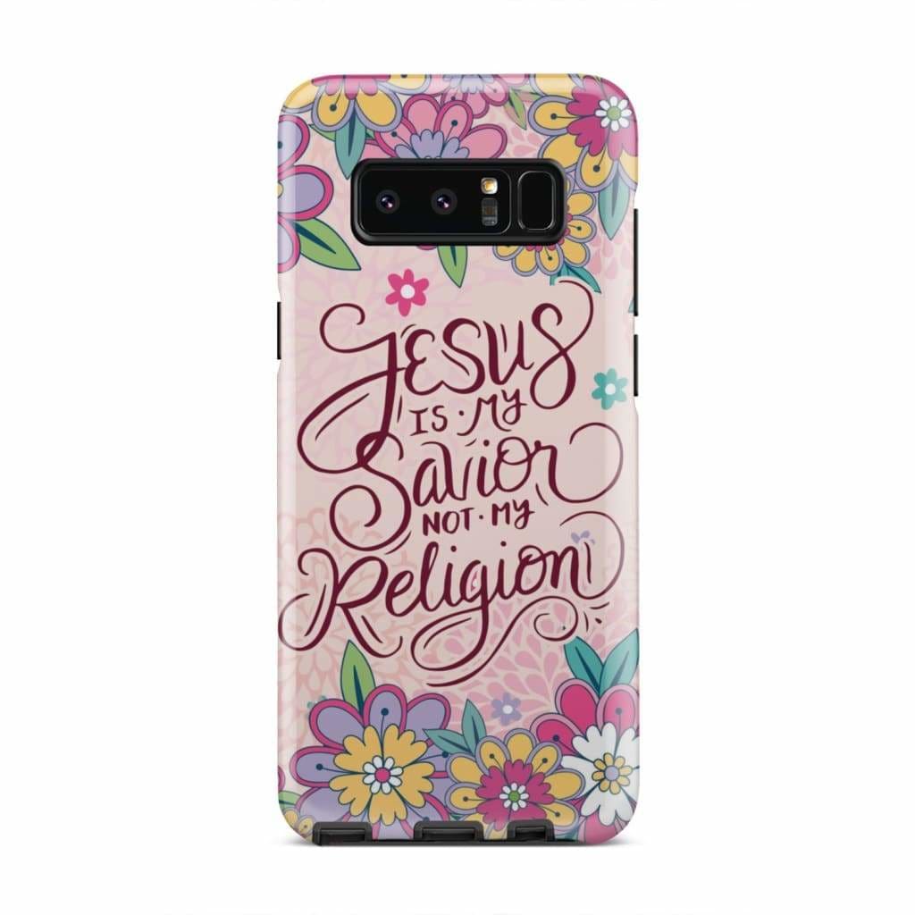 Jesus Is My Savior Not My Religion Christian Phone Case - Jesus Phone Cases - Inspirational Bible Scripture iPhone Cases