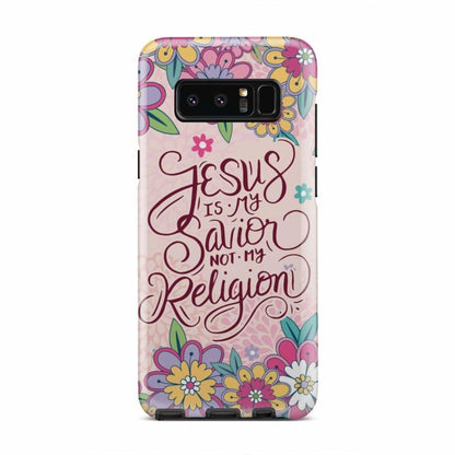 Jesus Is My Savior Not My Religion Christian Phone Case - Jesus Phone Cases - Inspirational Bible Scripture iPhone Cases