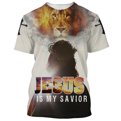 Jesus Is My Savior Potrait 3d All Over Print Shirt - Christian 3d Shirts For Men Women