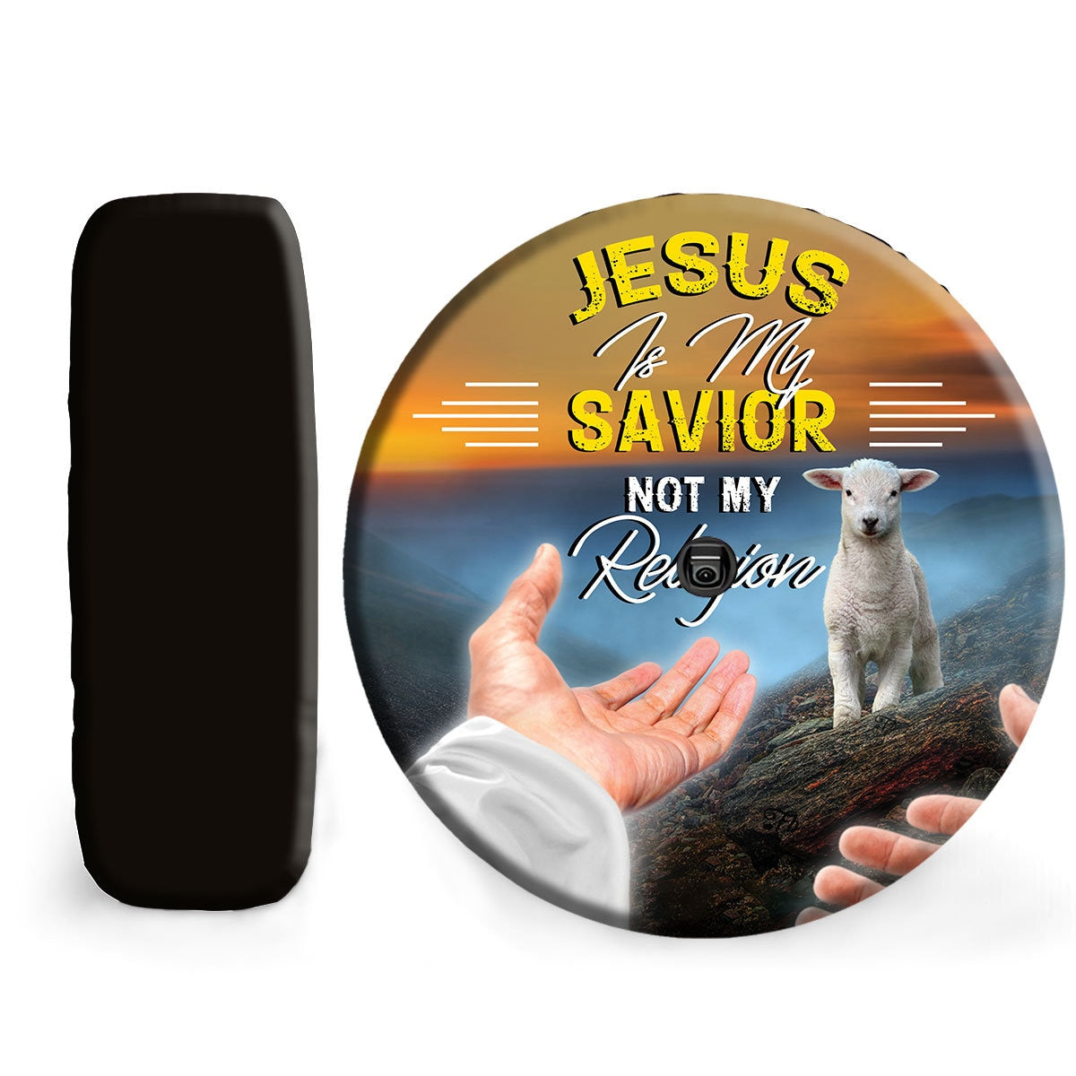 Jesus Is My Savior Spare Tire Cover - Jesus Lamb Tire Covers - Christian Tire Cover