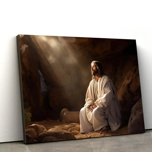 Jesus Is Risen Easter Wonder Wall Art Jesus Easter Decor - Canvas Pictures - Jesus Canvas Art - Christian Wall Art