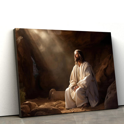 Jesus Is Risen Easter Wonder Wall Art Jesus Easter Decor - Jesus Canvas Pictures - Christian Wall Art