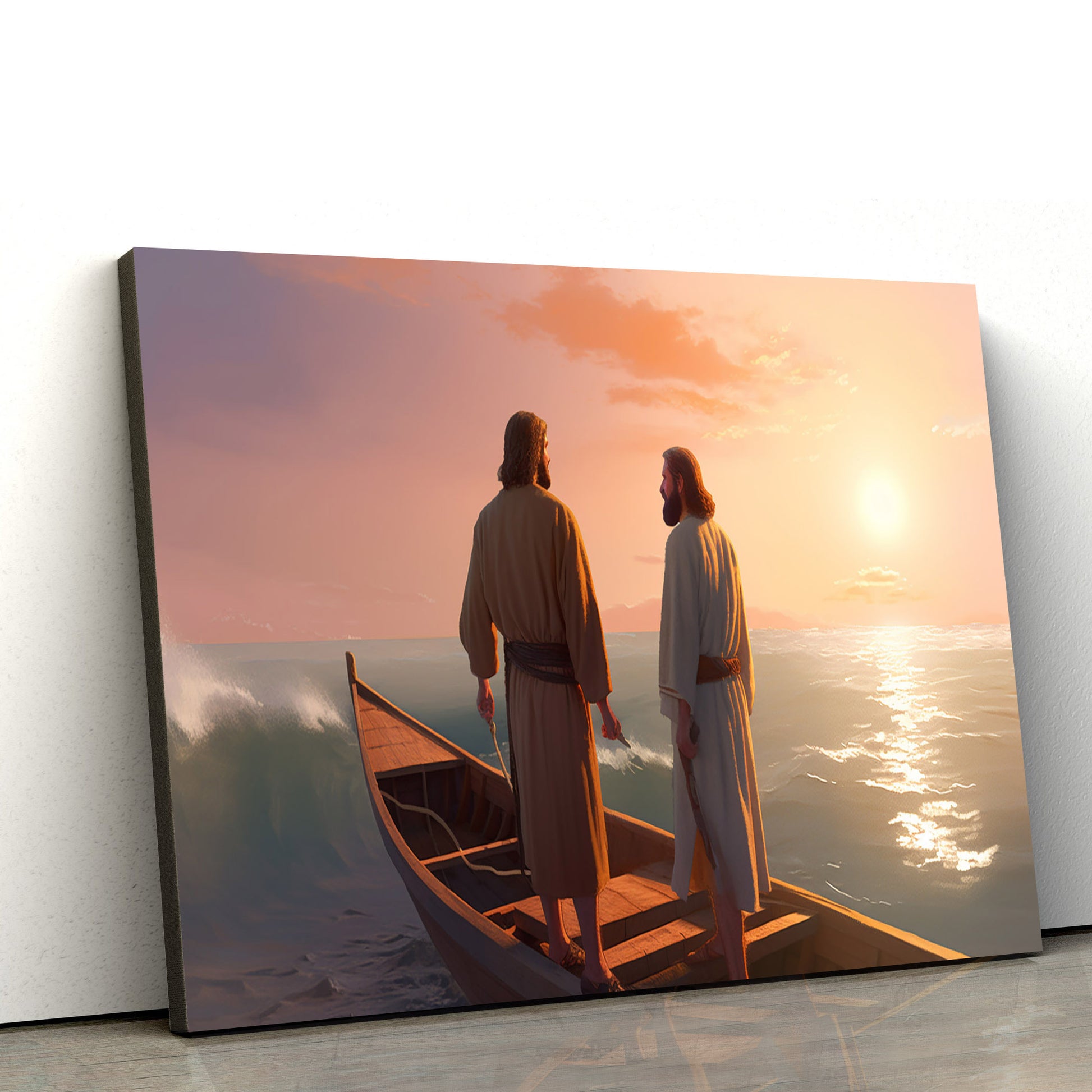 Jesus Is Talking To A Man About What True Love Is Like - Canvas Picture - Jesus Christ Canvas - Christian Wall Art