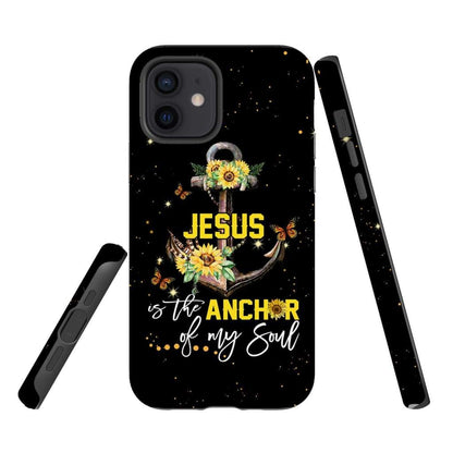 Jesus Is The Anchor Of My Soul Sunflower Christian Phone Case - Inspirational Bible Scripture iPhone Cases