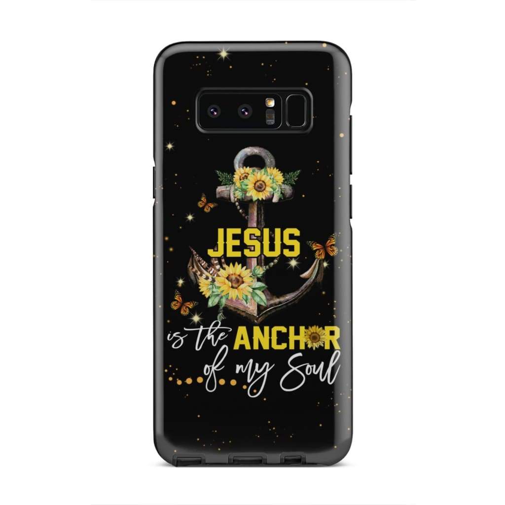 Jesus Is The Anchor Of My Soul Sunflower Christian Phone Case - Inspirational Bible Scripture iPhone Cases